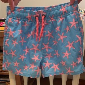Class Club Kids Starfish Swim Shorts - Blue and Pink Soze 4/5, EUC